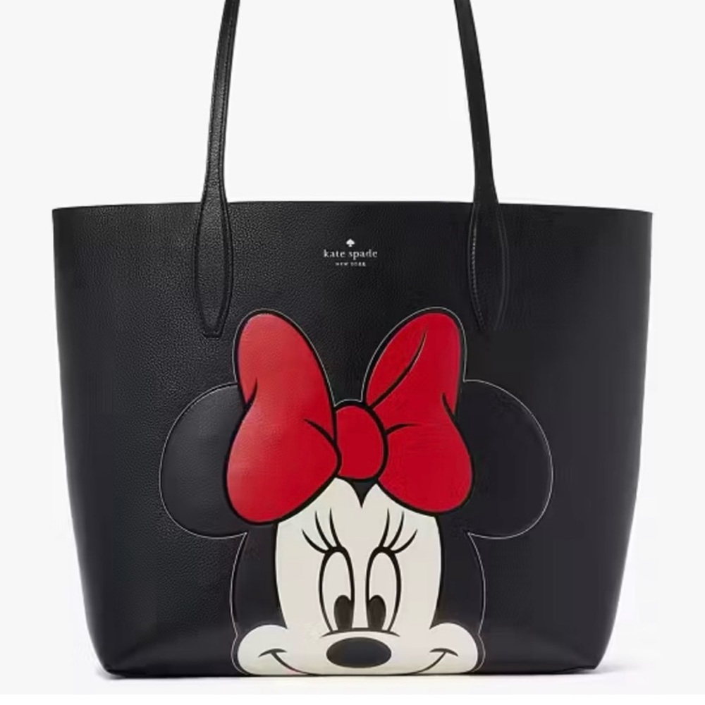 Kate Spade Black and Red Minnie Mouse Tote